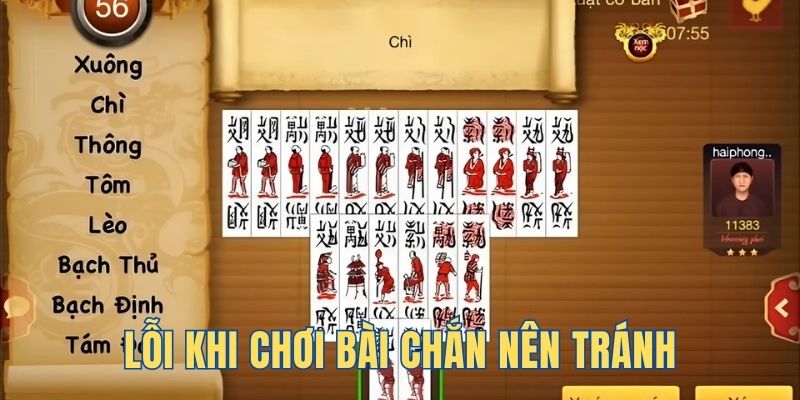 Tổng hợp các lỗi thường gặp trong một ván cược